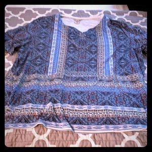 Aztec print top